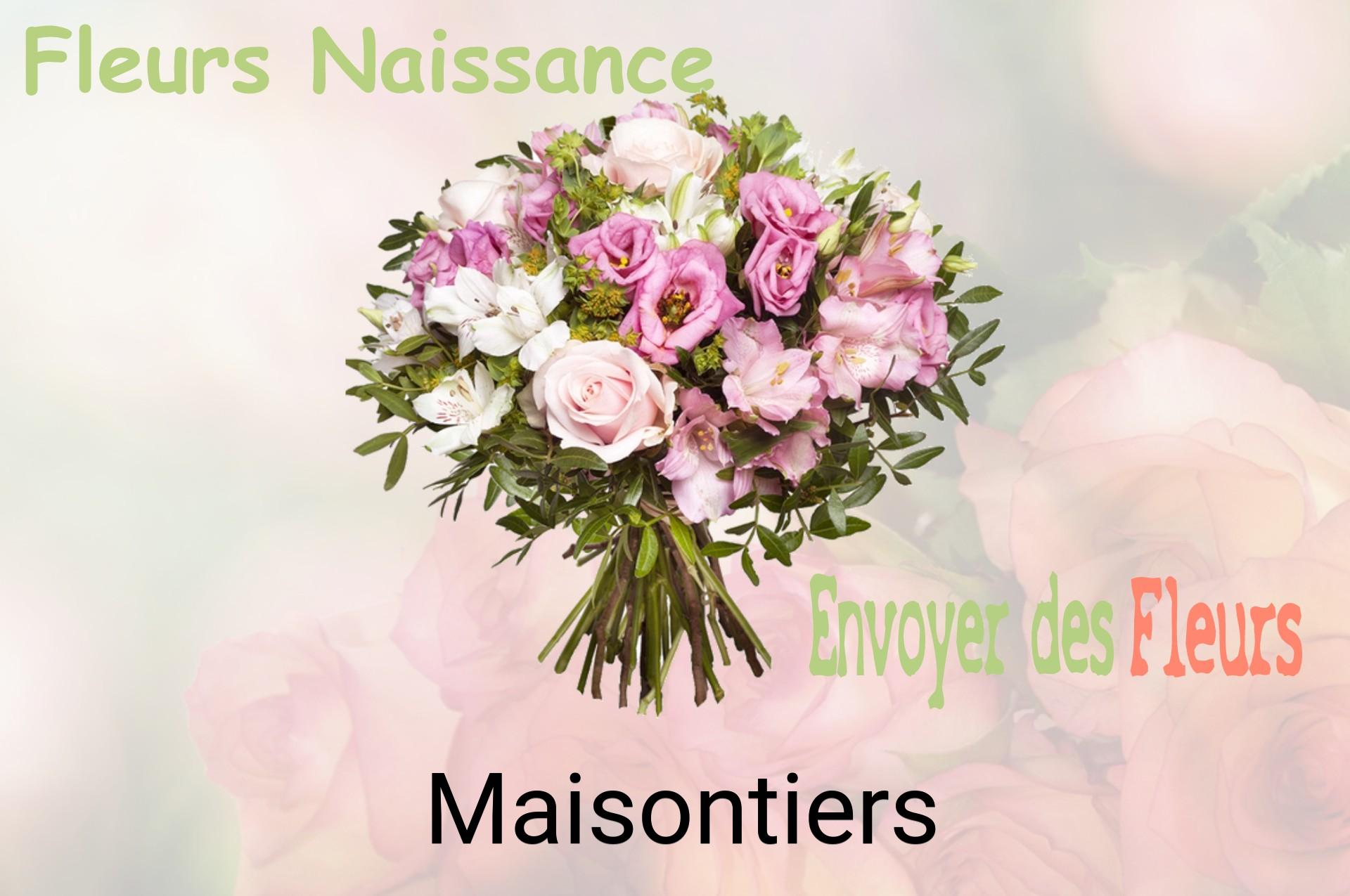 Bouquet de fleurs de naissance livré à Maisontiers